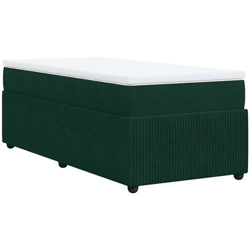 Box spring krevet s madracem tamnozeleni 100x200 cm bar&amp;scaron;unasti Slike