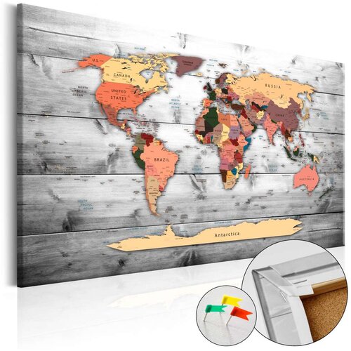  Slika na plutenoj podlozi - Direction World [Cork Map] 60x40 Cijene