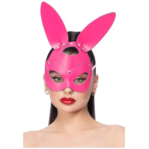 Fever Mock Leather Rabbit Mask Pink Cene