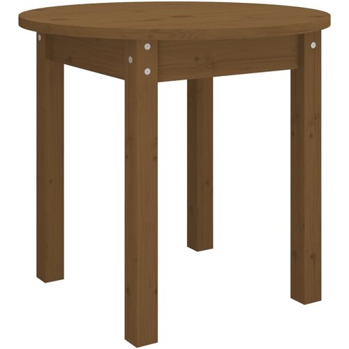Maison Chic Klubska mizica - kavna mizica - Nizka mizica medeno rjava &amp;Oslash; 45x40 cm trdna borovina, (21753868) Slike