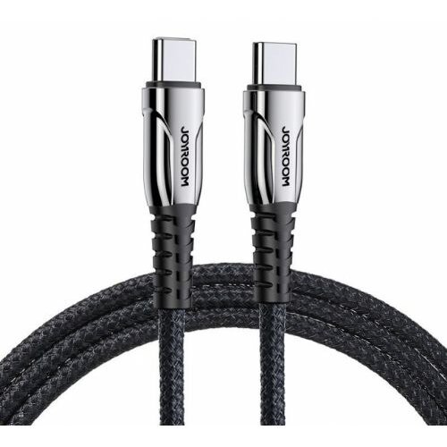Joyroom podatkovni kabel S-1230K1 Quick Charge 60W Type C na Type C - črn pleten Cene