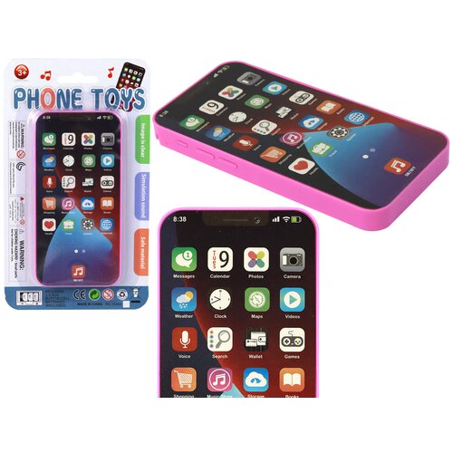  Children's Phone With Light and Music Pink Cene