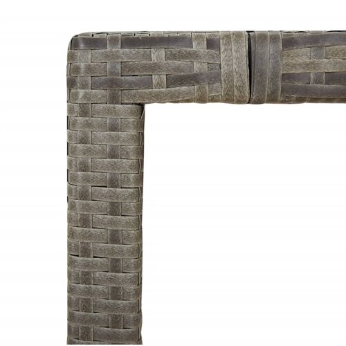  5-dijelni vrtni blagovaonski set sivi od poliratana Siva 90 x 90 x 75 cm Slike
