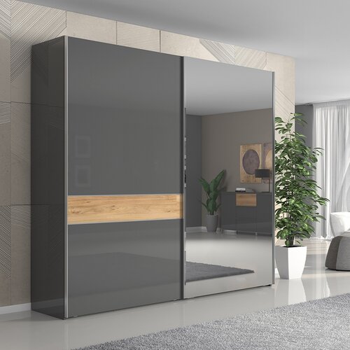 Jela omara z ogledalom Kalla Onyx 230 cm Cene