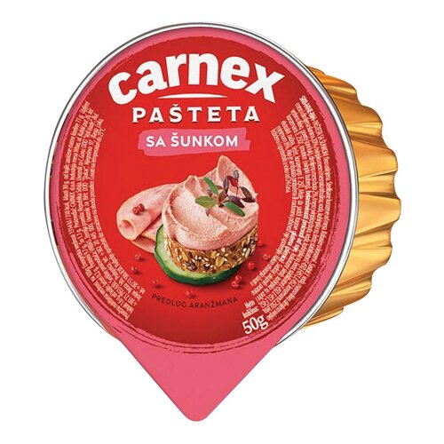 Carnex Pašteta sa šunkom 50g Slike