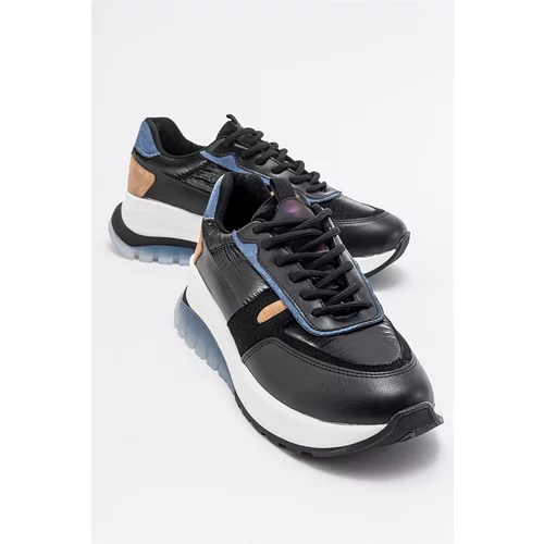 LuviShoes OTTO Black Women's Sneakers