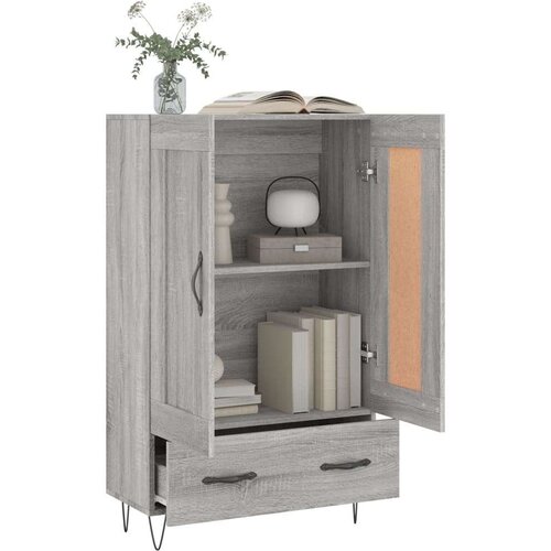 VidaXL Visoka komoda siva boja hrasta 69 5x31x115 cm konstruirano drvo Slike
