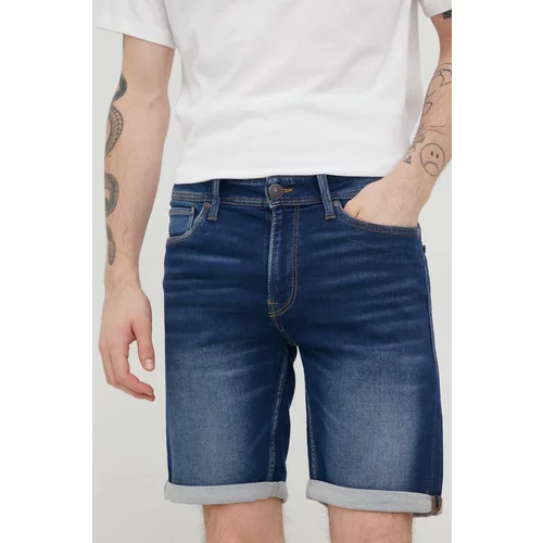 Produkt by Jack & Jones Kratke hlače iz jeansa moško, mornarsko modra barva