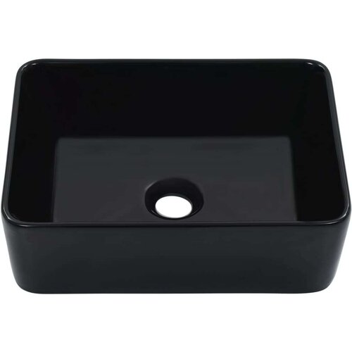 VidaXL Umivaonik 40 x 30 x 13 cm keramički crni Slike