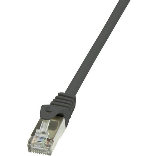 Logilink CP1063S RJ45 omrežni kabel\, Patch kabel CAT 5e F/UTP 3.00 m črna z za&scaron;čitnim zapornim zatičem 1 kos, (20418872) Cene