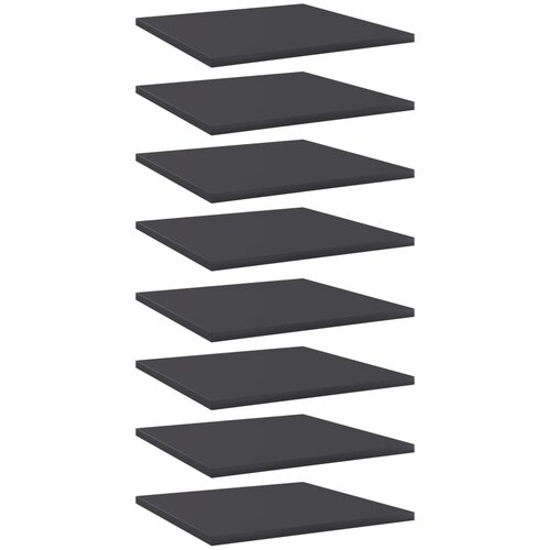 VidaXL Dodatne police za omaro 8 kosov sive 40x40x1,5 cm iverna plo&amp;scaron;ča, (20706221) Slike