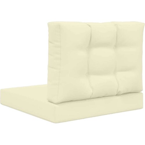  Jastuk za vanjsku sofU 2 pcs Krema Poliester - Krema 60 x 60 cm 1x sjedalo +1x naslon (3D s bartagom) Slike