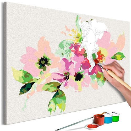  Slika za samostalno slikanje - Colourful Flowers 60x40 Slike
