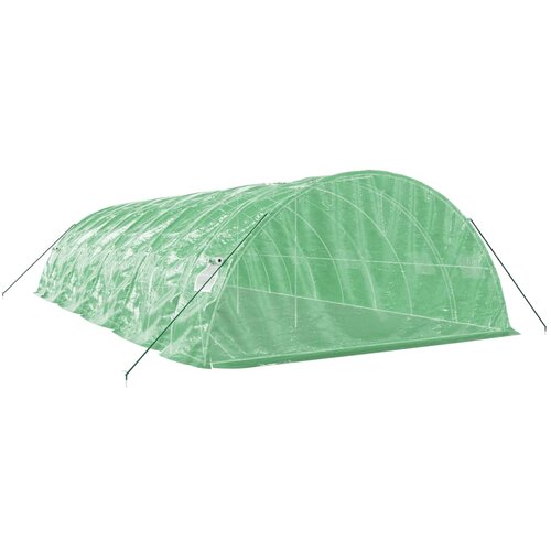  Staklenik s čeličnim okvirom zeleni 50 m&amp;sup2; 10 x 5 x 2,3 m Slike