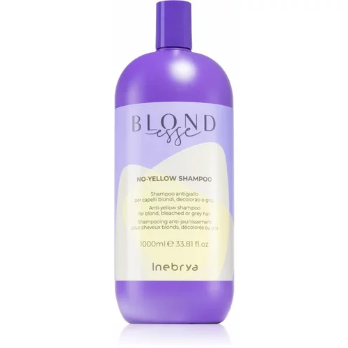 Inebrya BLONDesse No-Yellow Shampoo šampon za neutraliziranje bakrenih tonova za plavu i sijedu kosu 1000 ml