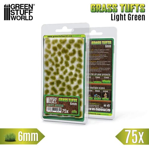 Green Stuff World Static Grass Tufts 6mm Light Green (75 pcs) | Buseni trave 6mm svetlo zeleni (75 kom) Cene
