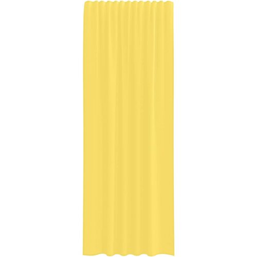 Voile zavjese s džepovima za &amp;scaron;ipke 2 kom žute Žuta 140 x 260 cm Slike