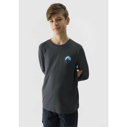 4f Boys' Long Sleeve T-Shirt - Graphite Slike