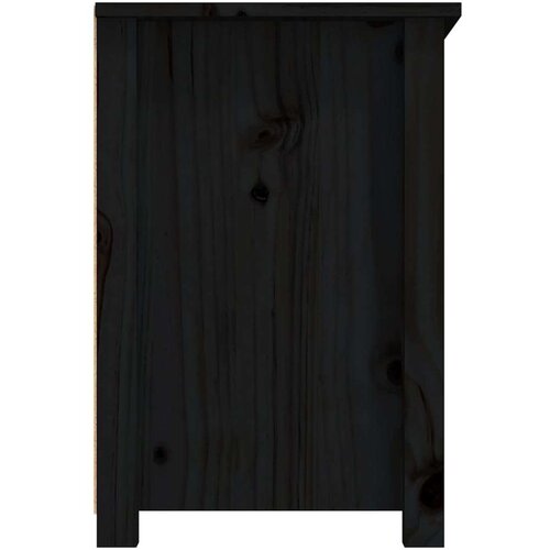 vidaXL TV ormarić crni 79 x 35 x 52 cm od masivne borovine Cene