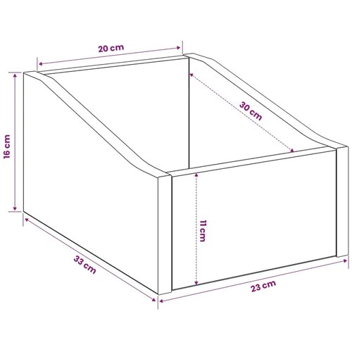  Kutija za LP ploče 2 kom. Crni hrast 23 x 33 x 16 cm - Crni hrast 2 23 x 33 x 16 cm Slike