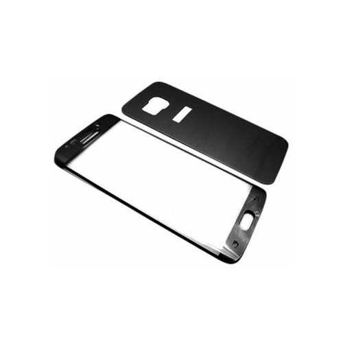 Folija za zastitu ekrana GLASS za Samsung G925 Galaxy S6 Edge 2u1 zakrivljena Black Slike