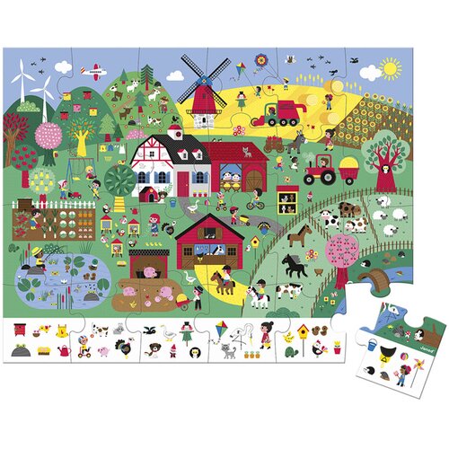 Janod dječje puzzle firemen 24 komada Slike