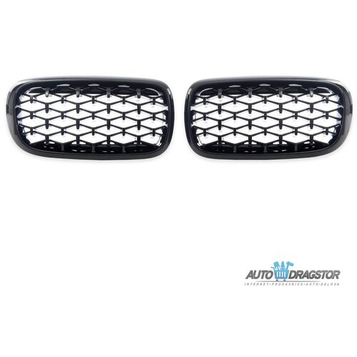Bmw X5 (F15, F85) X6 (F16, F86) 2013-2018 maska diamond crna set 2 kom Slike