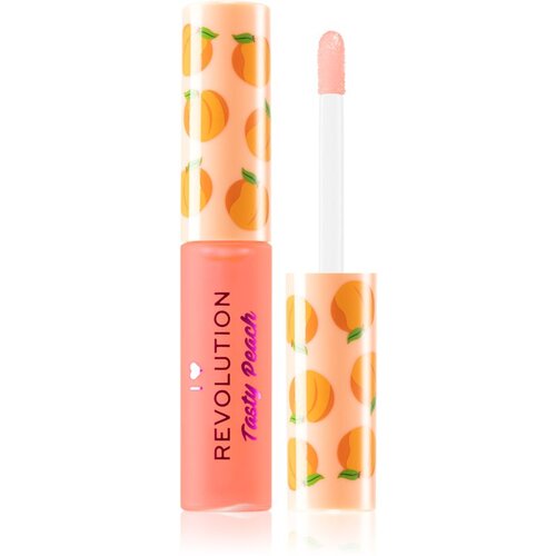 Revolution Tasty Peach Lip Oil hranljivo olje za ustnice z vonjem breskve 6 ml odtenek Sweet Peach za ženske Cene