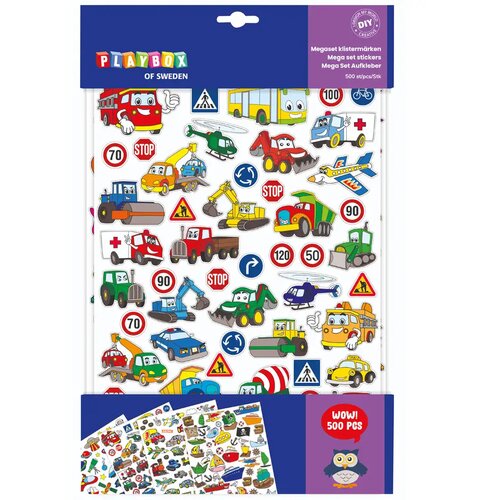 Playbox Vozila set od 500 mega naljepnica Cene