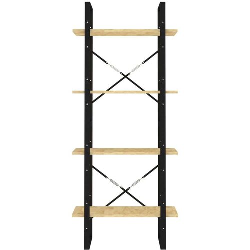 VidaXL Knjižna omara 4-nadstropna 60x30x140 cm trdna borovina Slike