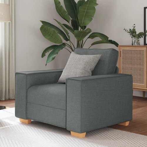 VidaXL Sofa fotelja tamno siva 60 cm tkanina Slike
