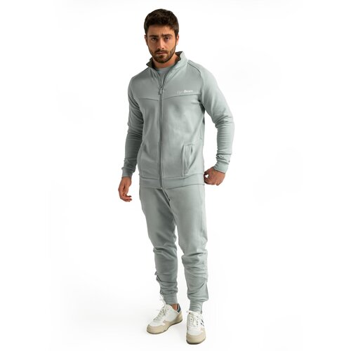 GymBeam Mu&amp;scaron;ka dukserica Zip Up Limitless Eucalypt Slike