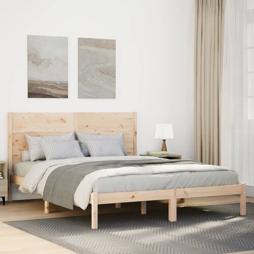vidaXL Daljši posteljni okvir brez vzmetnice 160x210 cm trden les Cene