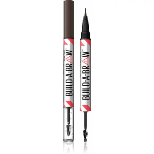 Maybelline Build-A-Brow dvostrana olovka za obrve za učvršćivanje i oblik nijansa 260 Deep Brown 1 kom
