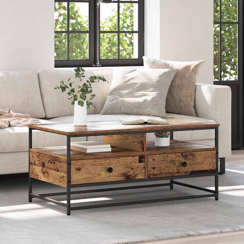 vidaXL Kava Stol Staro drvo 100 x 51 x 45 cm Konstruirano drvo Cijene