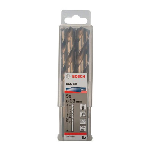 Bosch burgija za metal hss-co, din 338 13 x 101 x 151 mm, 1 komad ( 2608585905. ) Cene