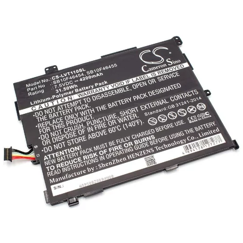 VHBW Baterija za Lenovo ThinkPad 10 20E3 / 10 20E4, 4200 mAh
