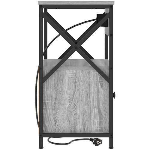  Noćni ormar Siva Sonoma 40 x 31 x 60 cm Konstruirano drvo Slike