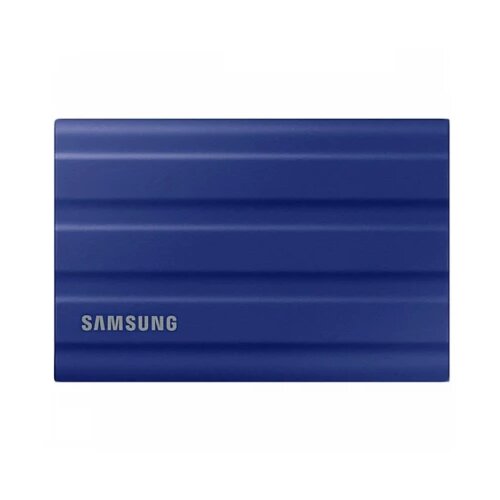 Samsung T7 Shield Ext SSD 1000 GB USB-C blue 1050/1000 MB/s 3 yrs, included USB Type C-to-C and Type C-to-A cables, Rugged storage featuring IP65 rated dust and water resistance and up to 3-meter drop resistant Cene