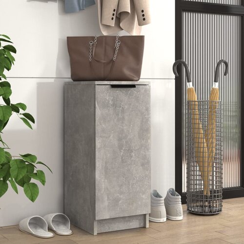 VidaXL Omarica za čevlje betonsko siva 30x35x70 cm konstruiran les Slike