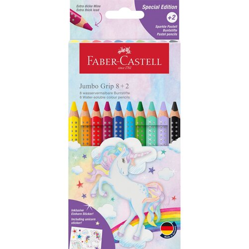 Faber-Castell Faber-Castell: Jumbo GRIP set bojica s jednorozima 8+2 komada Cijene