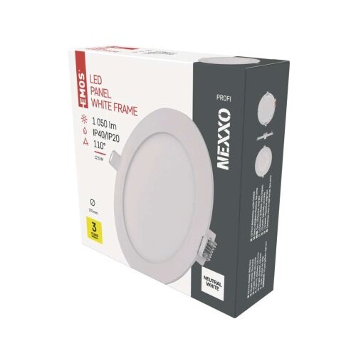  LED vgradno svetilo NEXXO, okroglo, belo, 12,5W, nevtralno bela Slike