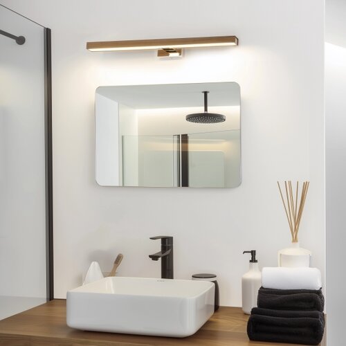  Brilagi-LED Kupatilsko osvetljenje za ogledalo WOODY MIRROR LED/12W/230V IP44 hrast/hrom Slike