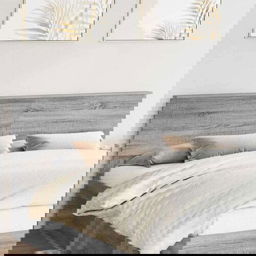  Uzglavlje s uzglavljem Siva Sonoma 180 cm Konstruirano drvo Cijene