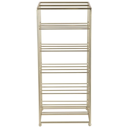 PT LIVING Kovinsko držalo za vino v zlati barvi število steklenic 10 25x57x22,5 cm Dual Floor – Cene