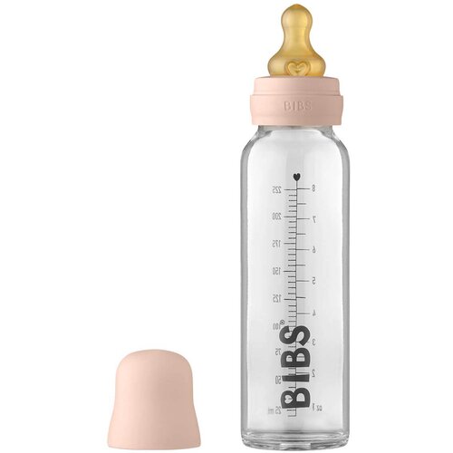 Bibs Baby Glass Bottle 225 ml bočica za bebe Blush 225 ml Slike