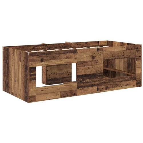  Kreveta za visoko spavanje djece 2 pcs Staro drvo 98.5 x 200 cm - Staro drvo 100 x 200 cm Slike