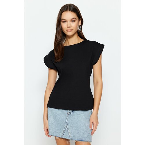 Trendyol T-Shirt - Black - Regular fit Cene