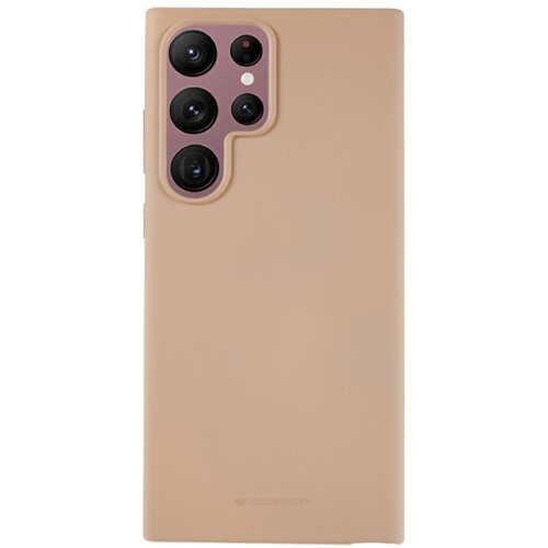 Goospery Soft Feeling silikonski ovitek za Samsung Galaxy S23 Ultra 5G - bež Slike