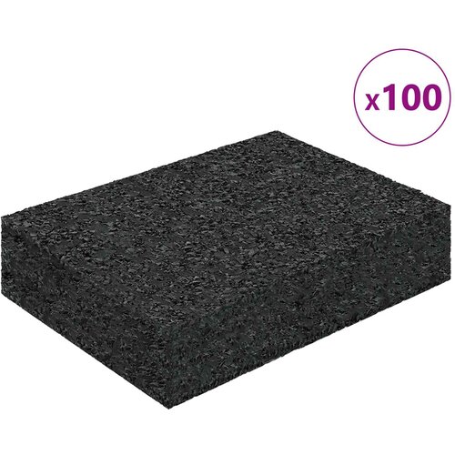  Gumenasti granulatni vanjski pod Crna 6 x 9 x 2 cm Guma Slike